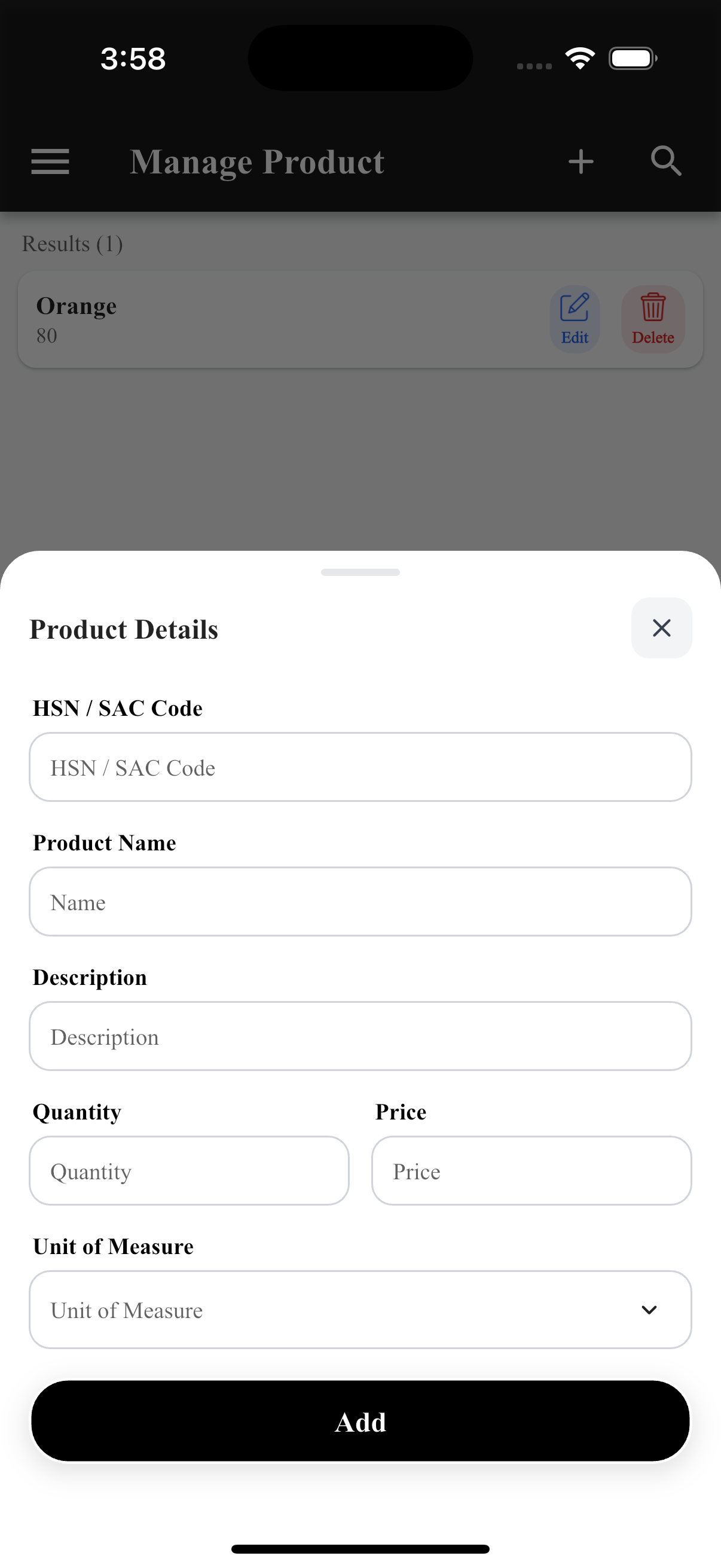 Add Product